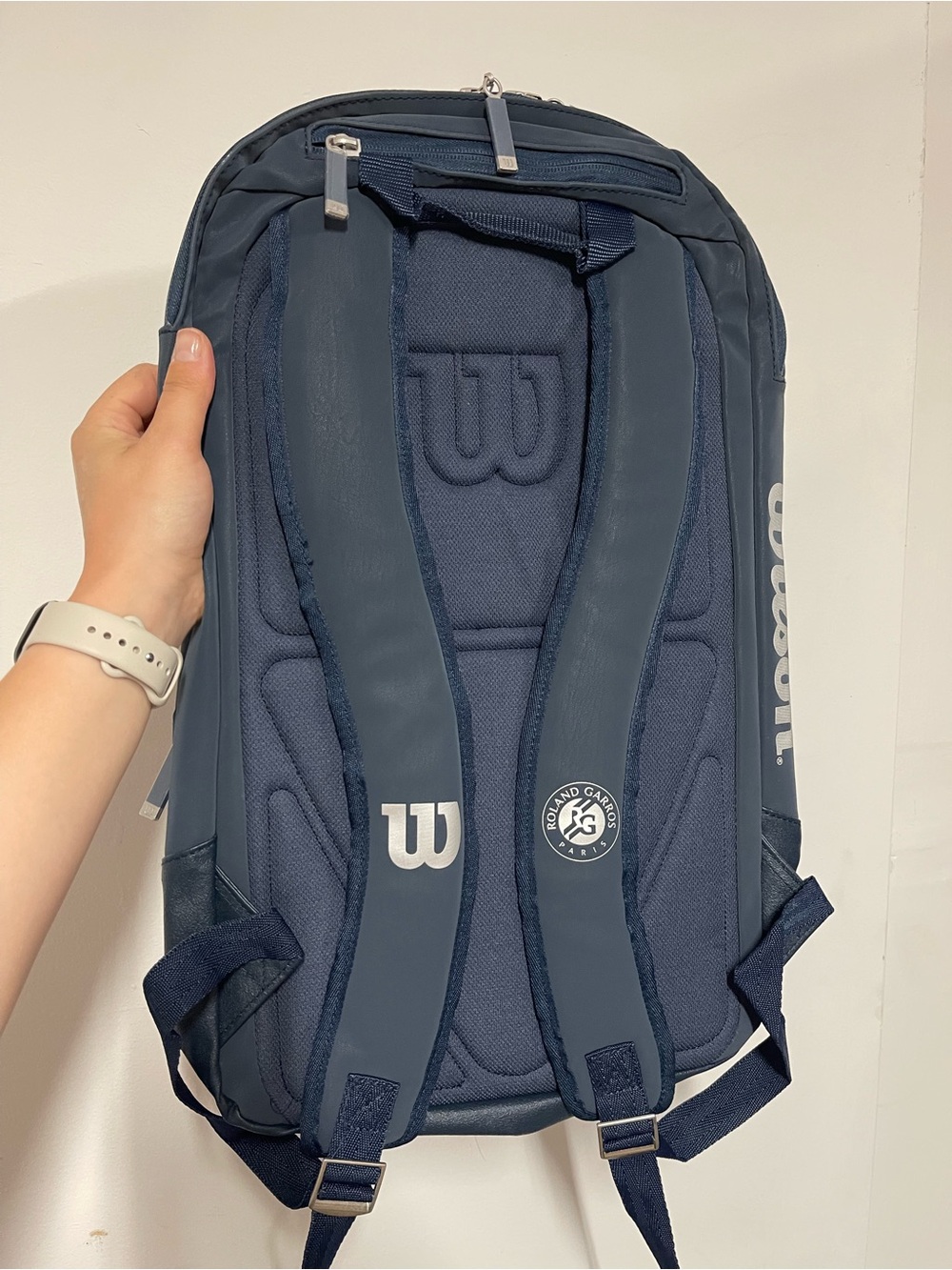 WILSON Roland Garros Session, Tennis Backpack, Dark blue, One Size Backpack, New - Picture 5 of 8